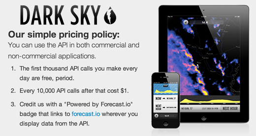 DarkSky Weather App for iPhone