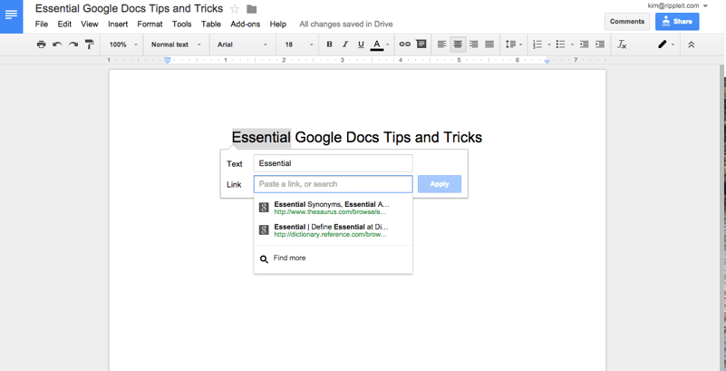 Google Docs Tips to Help You Become a Pro | Ripple IT