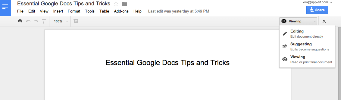 Google Docs Tips to Help You Become a Pro | Ripple IT